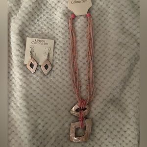Cotton Connection Pink Jewelry Set